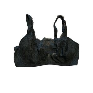 Bare Necessities Black Lace Full Coverage Bra 38D